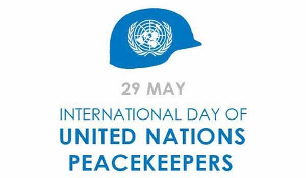 International Day of UN Peacekeepers celebrated on 29th May Each year
